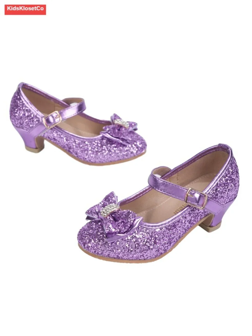 Girls Dress Shoes Low Heel Mary Jane Flats Toddler Little Kids Wedding Party PU